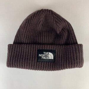 The North Face Unisex Brown Knit Jersey Lined Beanie Cap